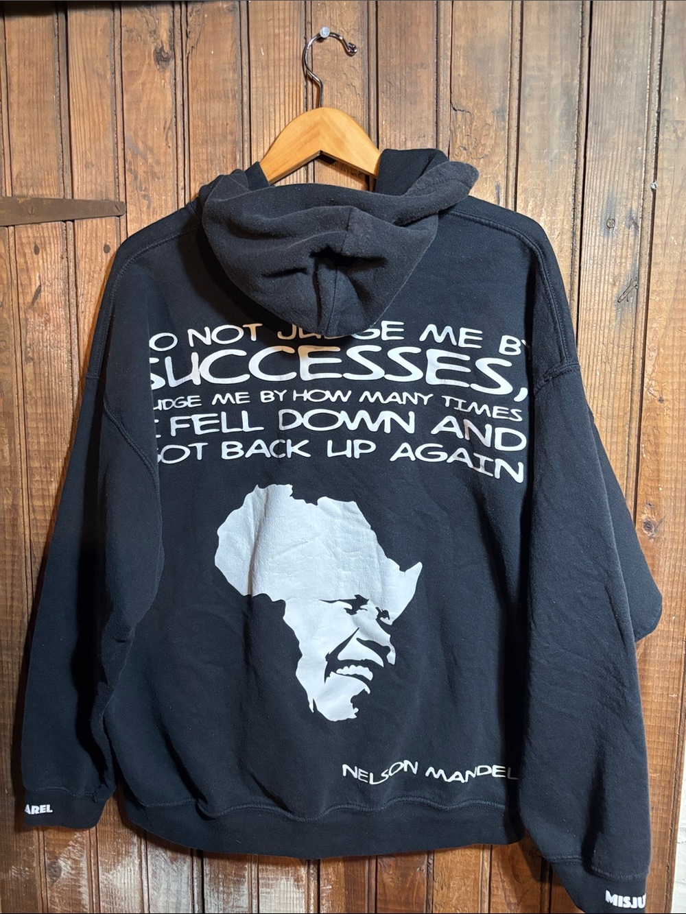 Black Nelson Mandela Hoodie